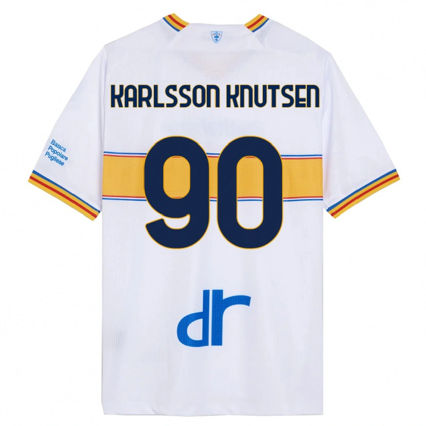 Danxen Damen Storm Karlsson Knutsen #90 Weiß Gelb Auswärtstrikot Trikot 2025/26 T-Shirt