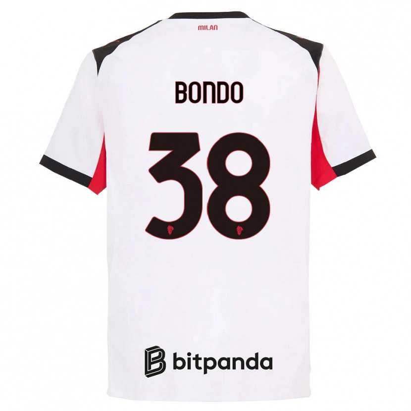 Danxen Damen Warren Bondo #38 Weiß Schwarz Auswärtstrikot Trikot 2025/26 T-Shirt