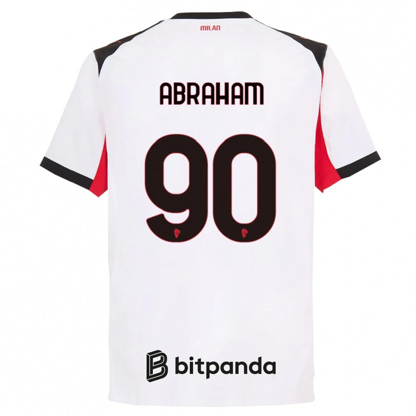 Danxen Damen Tammy Abraham #90 Weiß Schwarz Auswärtstrikot Trikot 2025/26 T-Shirt
