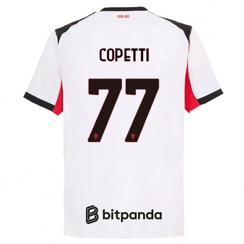 Danxen Damen Matilde Copetti #77 Weiß Schwarz Auswärtstrikot Trikot 2025/26 T-Shirt