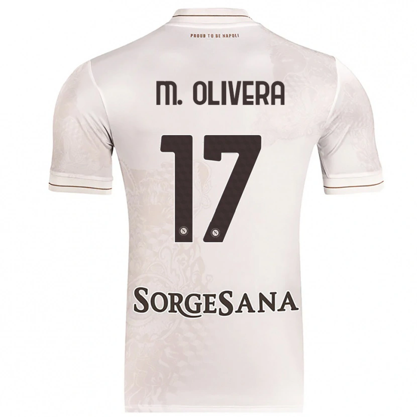 Danxen Damen Mathías Olivera #17 Champagner Braun Auswärtstrikot Trikot 2025/26 T-Shirt