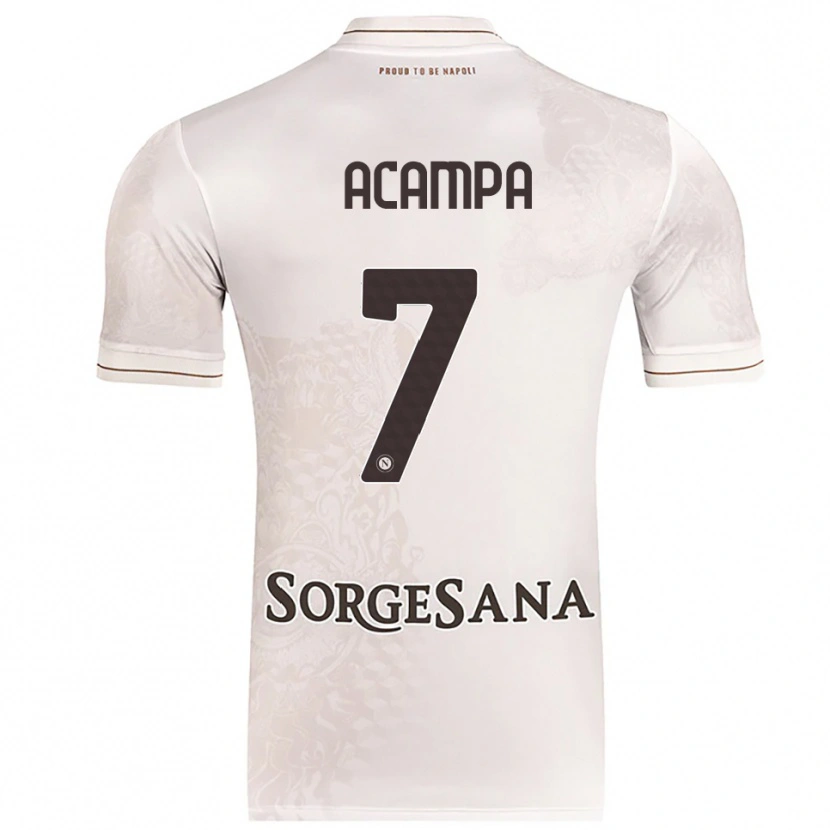 Danxen Damen Davide Acampa #7 Champagner Braun Auswärtstrikot Trikot 2025/26 T-Shirt