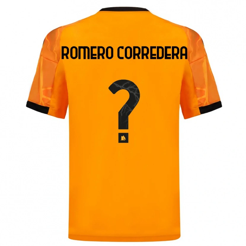 Danxen Damen Miguel Romero Corredera #0 Orange Schwarz Auswärtstrikot Trikot 2025/26 T-Shirt