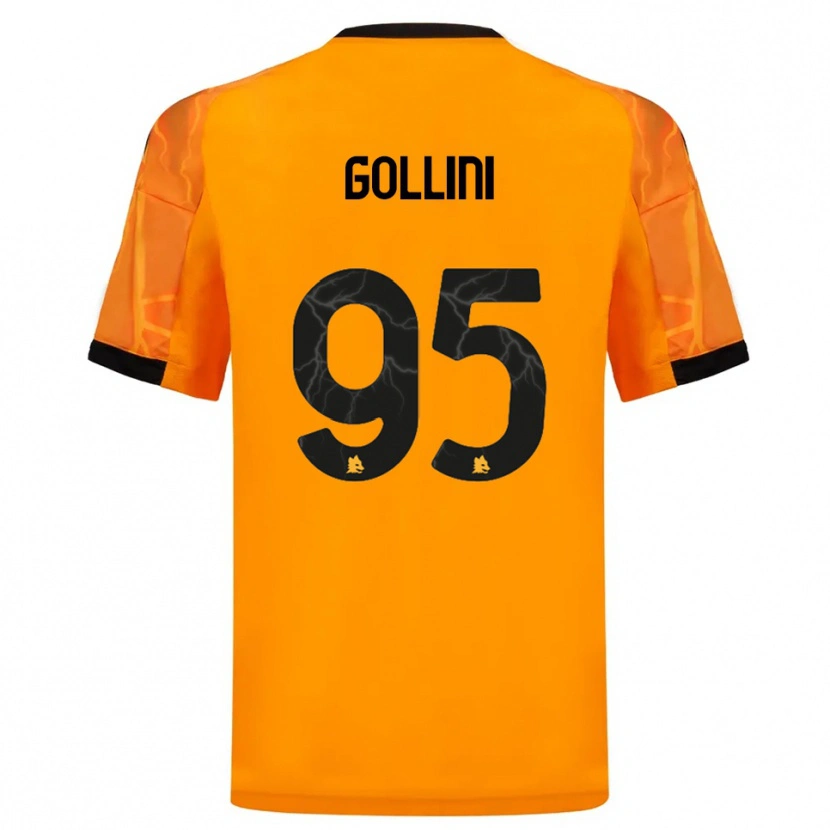 Danxen Damen Pierluigi Gollini #95 Orange Schwarz Auswärtstrikot Trikot 2025/26 T-Shirt