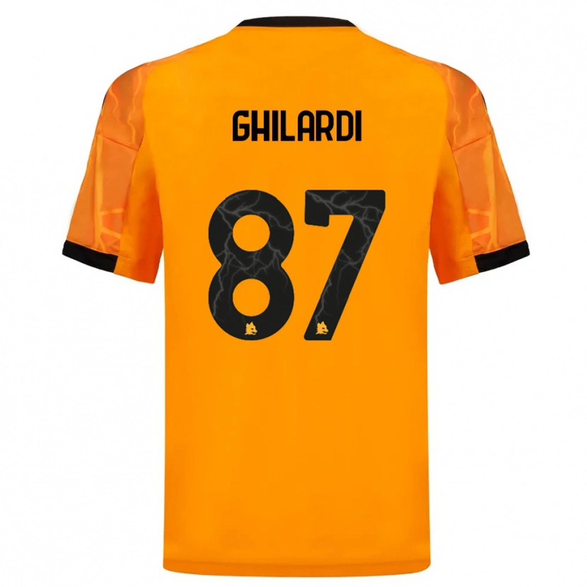 Danxen Damen Daniele Ghilardi #87 Orange Schwarz Auswärtstrikot Trikot 2025/26 T-Shirt
