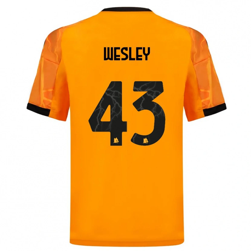 Danxen Damen Wesley #43 Orange Schwarz Auswärtstrikot Trikot 2025/26 T-Shirt