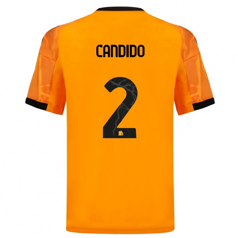Danxen Damen Gabriele Candido #2 Orange Schwarz Auswärtstrikot Trikot 2025/26 T-Shirt