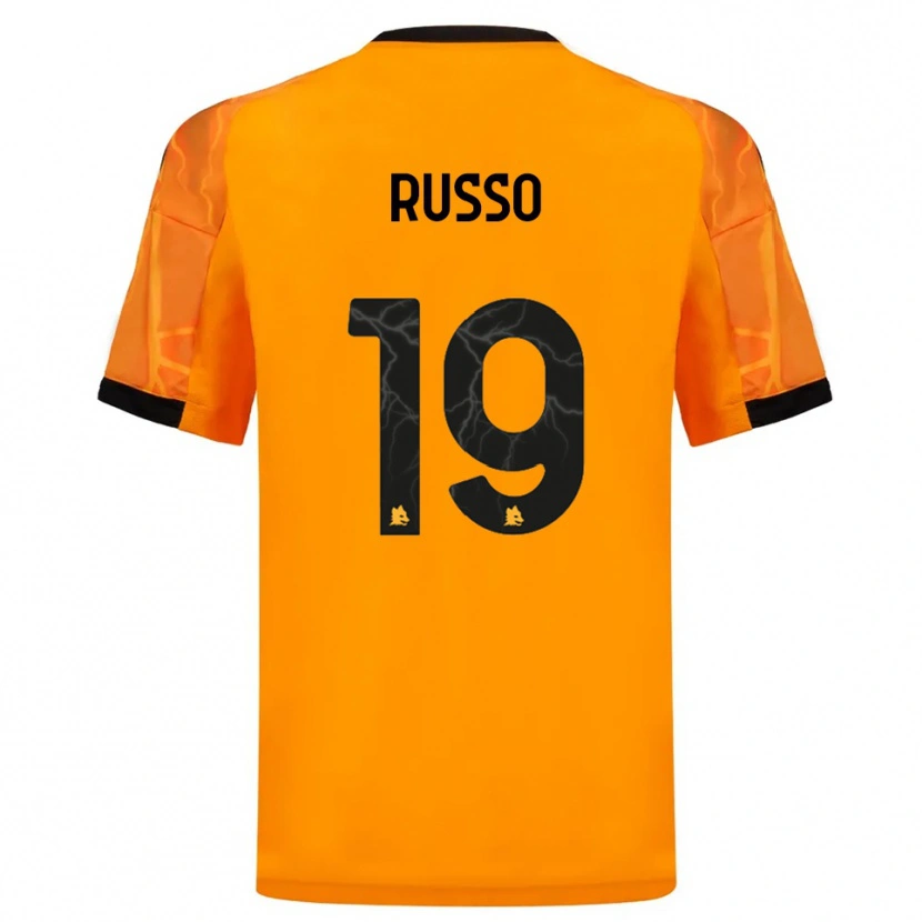 Danxen Damen Filippo Russo #19 Orange Schwarz Auswärtstrikot Trikot 2025/26 T-Shirt