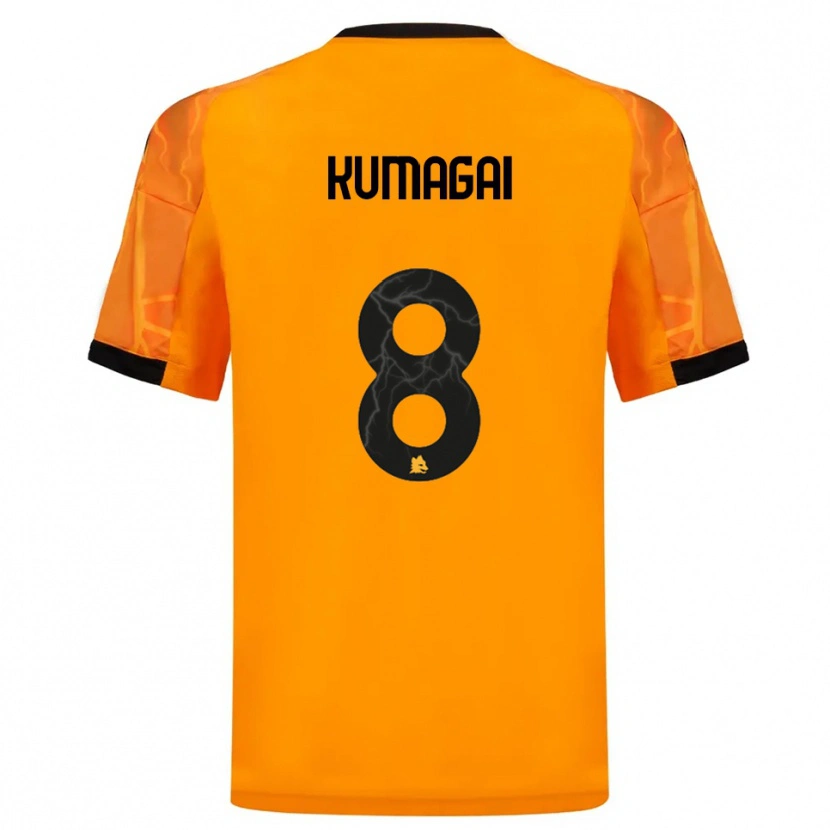 Danxen Damen Saki Kumagai #8 Orange Schwarz Auswärtstrikot Trikot 2025/26 T-Shirt