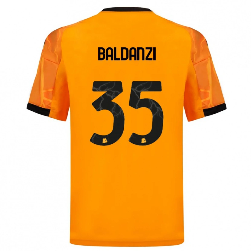 Danxen Damen Tommaso Baldanzi #35 Orange Schwarz Auswärtstrikot Trikot 2025/26 T-Shirt
