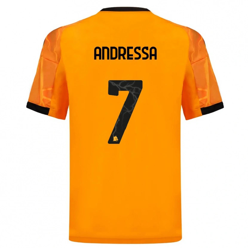 Danxen Damen Andressa #7 Orange Schwarz Auswärtstrikot Trikot 2025/26 T-Shirt