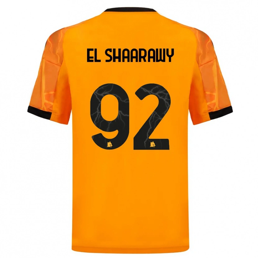 Danxen Damen Stephan El Shaarawy #92 Orange Schwarz Auswärtstrikot Trikot 2025/26 T-Shirt