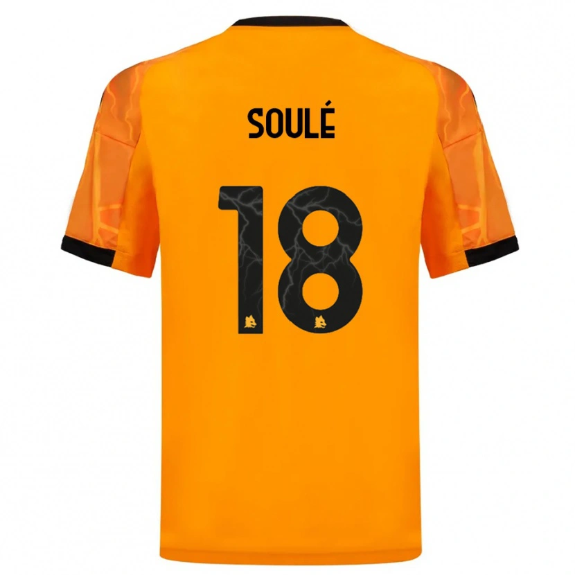 Danxen Damen Matías Soulé #18 Orange Schwarz Auswärtstrikot Trikot 2025/26 T-Shirt
