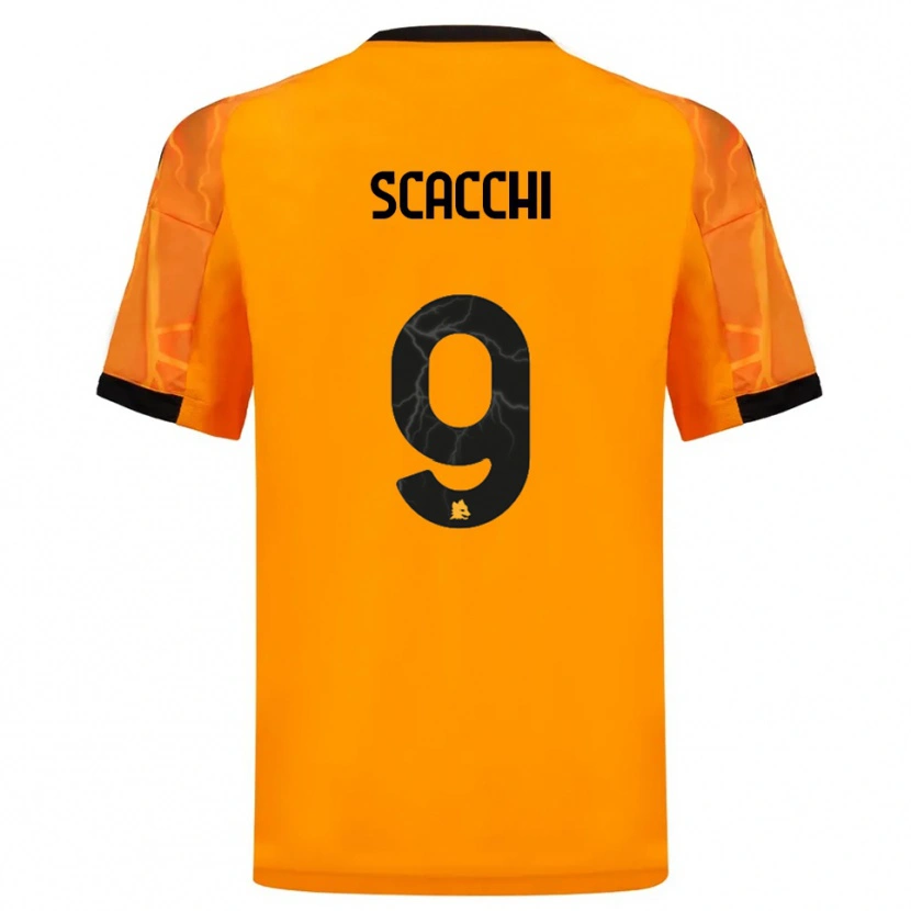 Danxen Damen Manuel Scacchi #9 Orange Schwarz Auswärtstrikot Trikot 2025/26 T-Shirt