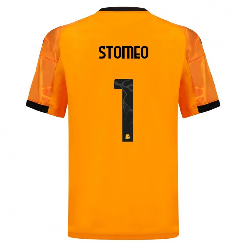 Danxen Damen Giorgio Stomeo #1 Orange Schwarz Auswärtstrikot Trikot 2025/26 T-Shirt