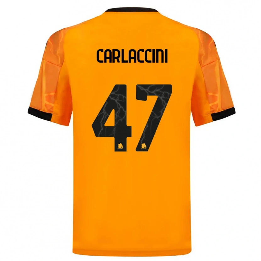 Danxen Damen Samuele Carlaccini #47 Orange Schwarz Auswärtstrikot Trikot 2025/26 T-Shirt