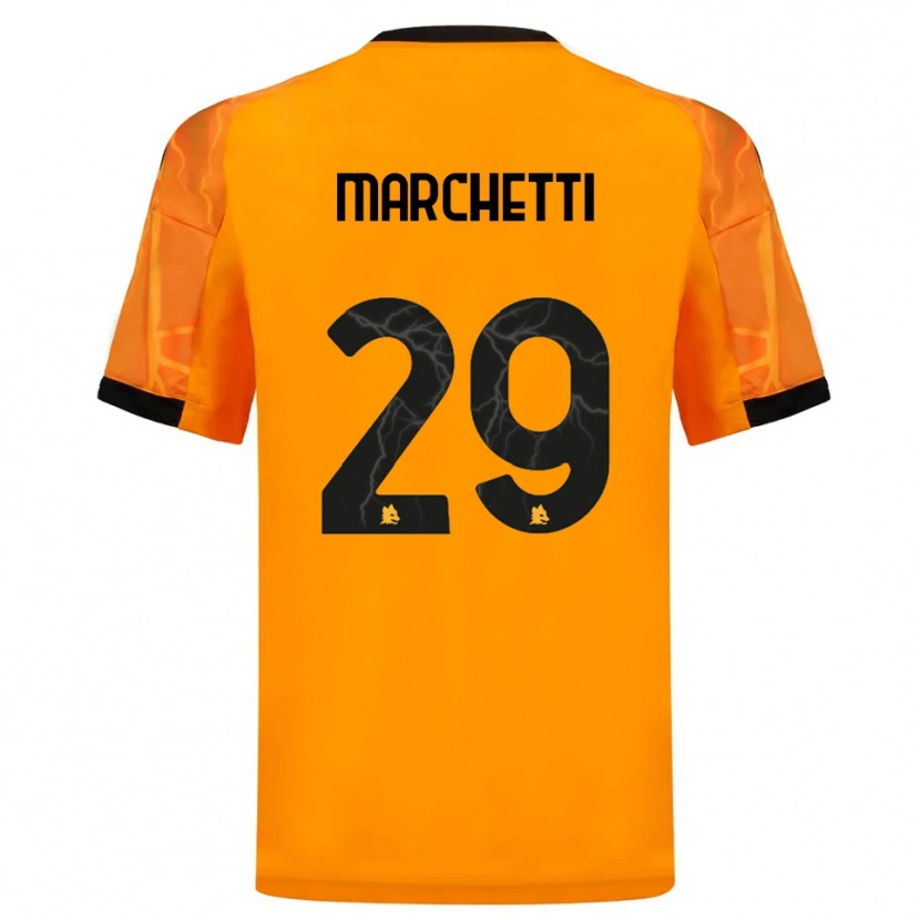 Danxen Damen Tommaso Marchetti #29 Orange Schwarz Auswärtstrikot Trikot 2025/26 T-Shirt