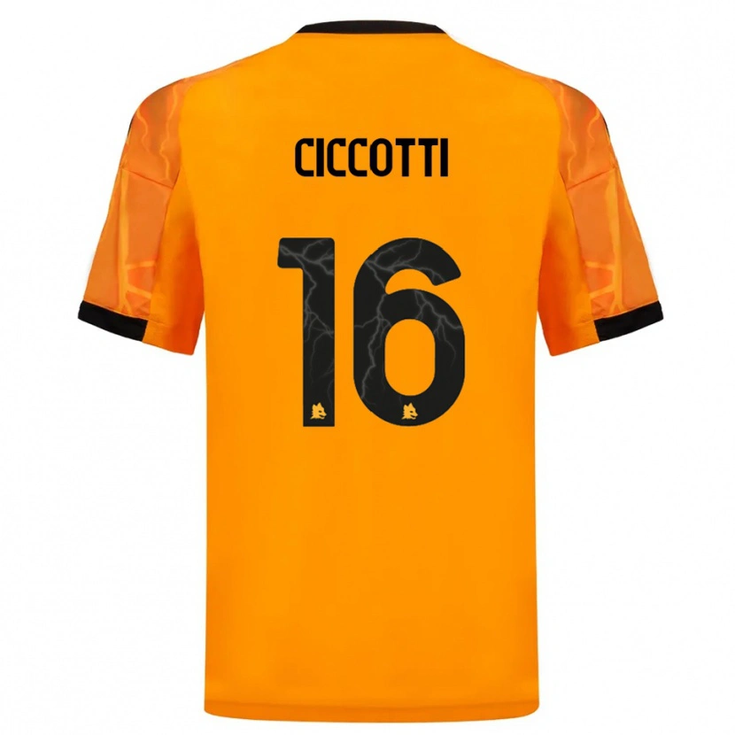 Danxen Damen Claudia Ciccotti #16 Orange Schwarz Auswärtstrikot Trikot 2025/26 T-Shirt