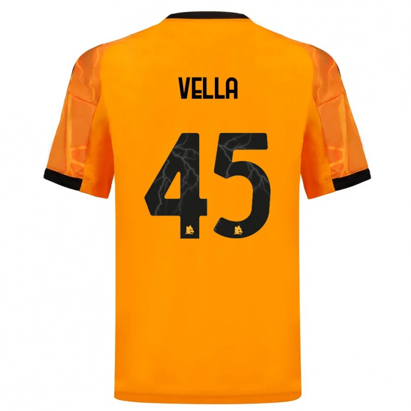 Danxen Damen Tancredi Vella #45 Orange Schwarz Auswärtstrikot Trikot 2025/26 T-Shirt