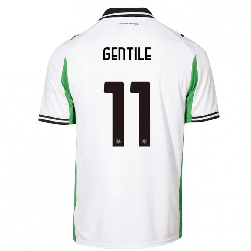 Danxen Damen Raffaele Gentile #11 Weiß Grün Schwarz Auswärtstrikot Trikot 2025/26 T-Shirt