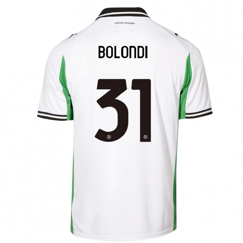 Danxen Damen Francesco Bolondi #31 Weiß Grün Schwarz Auswärtstrikot Trikot 2025/26 T-Shirt
