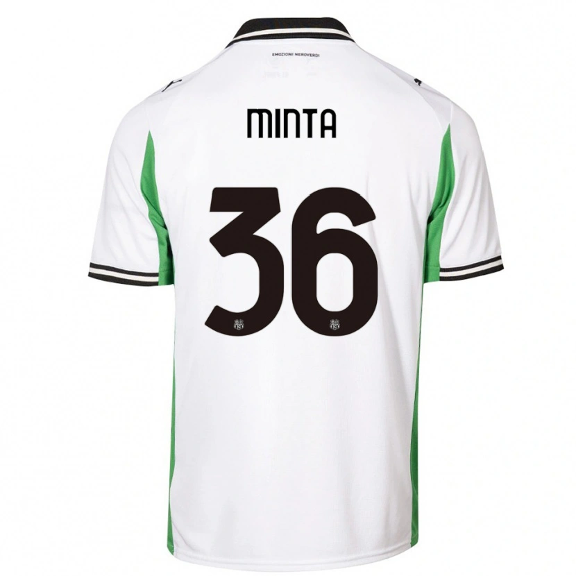 Danxen Damen Amoako Minta #36 Weiß Grün Schwarz Auswärtstrikot Trikot 2025/26 T-Shirt