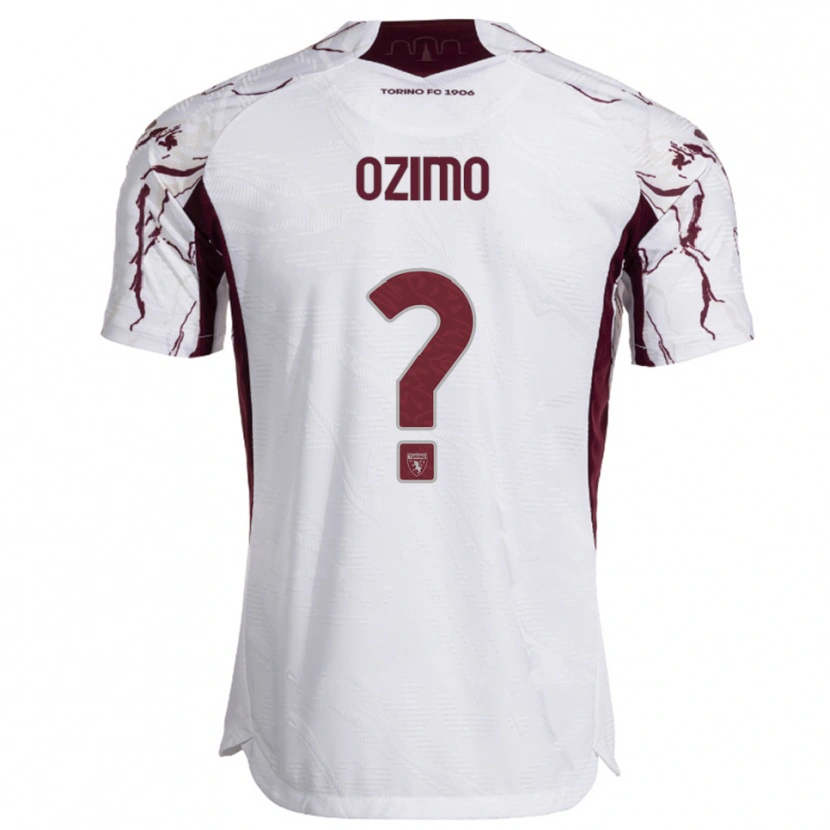 Danxen Damen Arianna Ozimo #0 Weiß Burgunderrot Auswärtstrikot Trikot 2025/26 T-Shirt