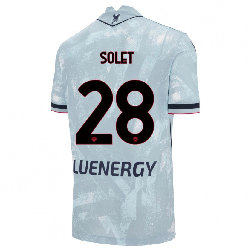 Danxen Damen Oumar Solet #28 Hellblau Schwarz Auswärtstrikot Trikot 2025/26 T-Shirt