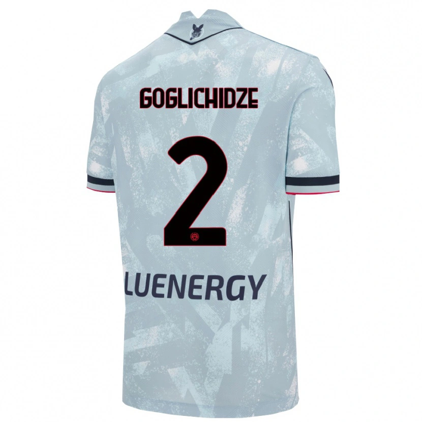 Danxen Damen Saba Goglichidze #2 Hellblau Schwarz Auswärtstrikot Trikot 2025/26 T-Shirt