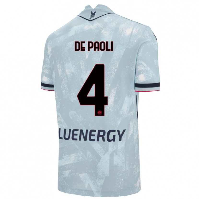 Danxen Damen Cristiano De Paoli #4 Hellblau Schwarz Auswärtstrikot Trikot 2025/26 T-Shirt
