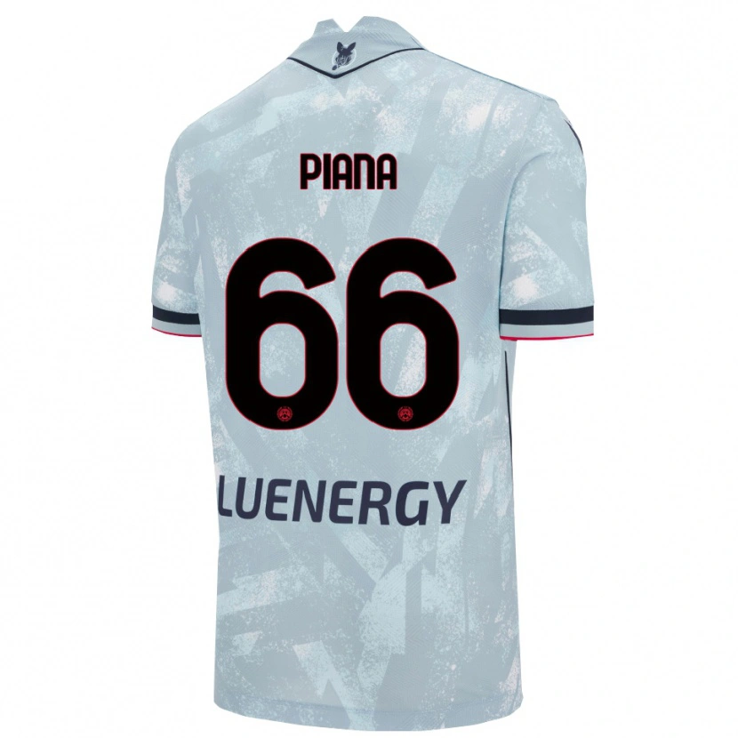 Danxen Damen Edoardo Piana #66 Hellblau Schwarz Auswärtstrikot Trikot 2025/26 T-Shirt