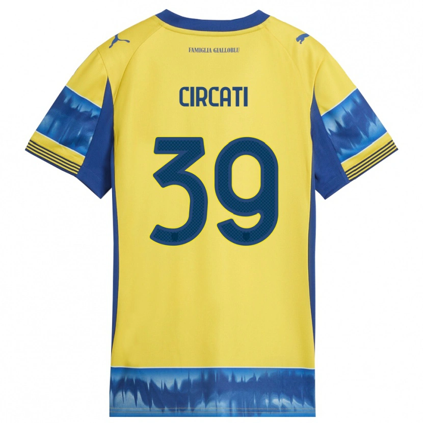 Danxen Damen Alessandro Circati #39 Gelb Blau Auswärtstrikot Trikot 2025/26 T-Shirt