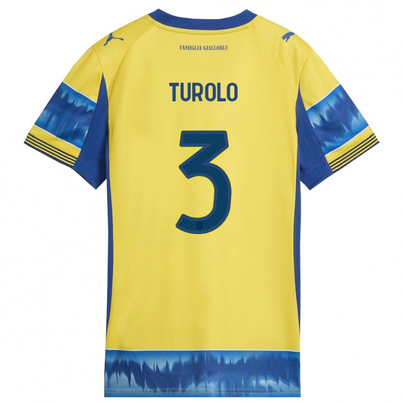 Danxen Damen Alessio Turolo #3 Gelb Blau Auswärtstrikot Trikot 2025/26 T-Shirt