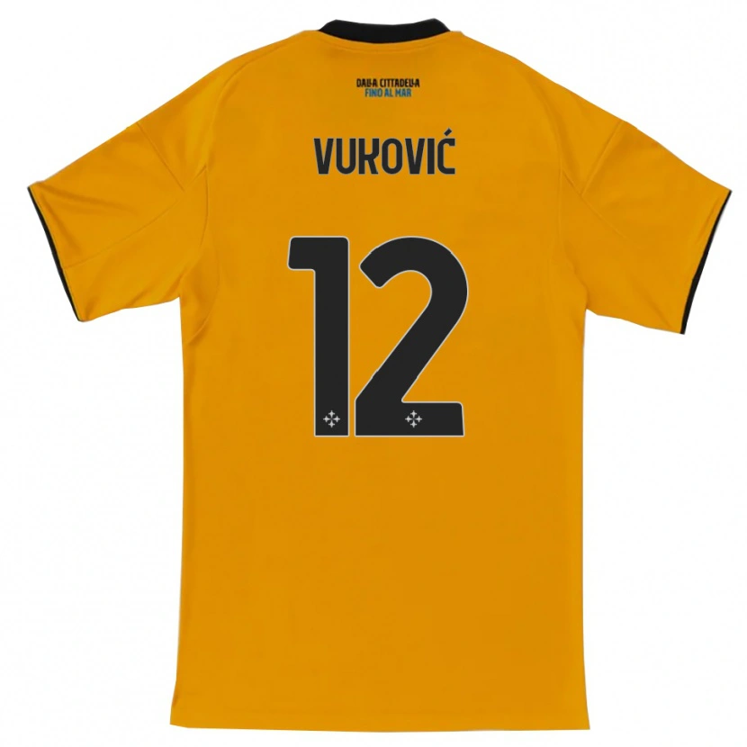 Danxen Damen Ante Vukovic #12 Orange Blau Auswärtstrikot Trikot 2025/26 T-Shirt