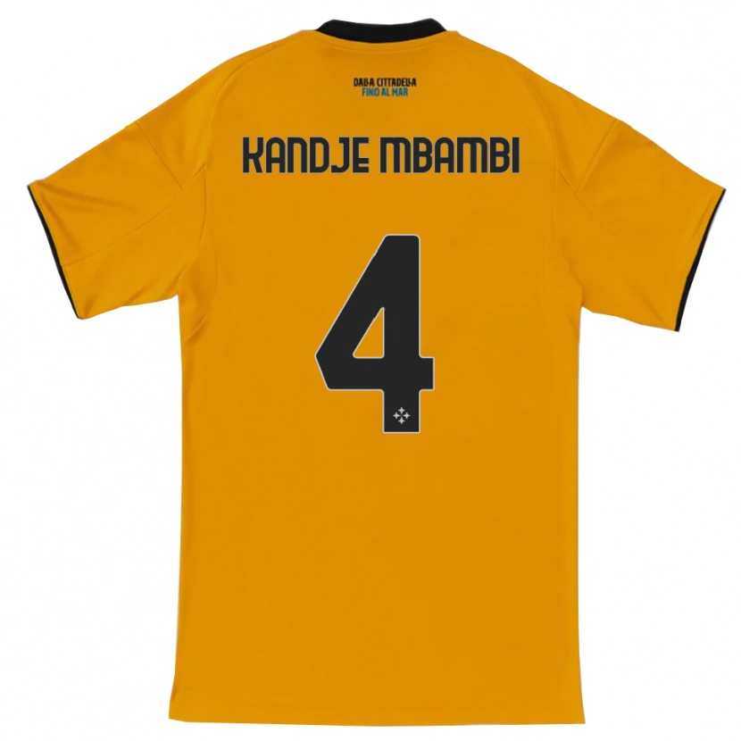 Danxen Damen Jeremy Kandje Mbambi #4 Orange Blau Auswärtstrikot Trikot 2025/26 T-Shirt