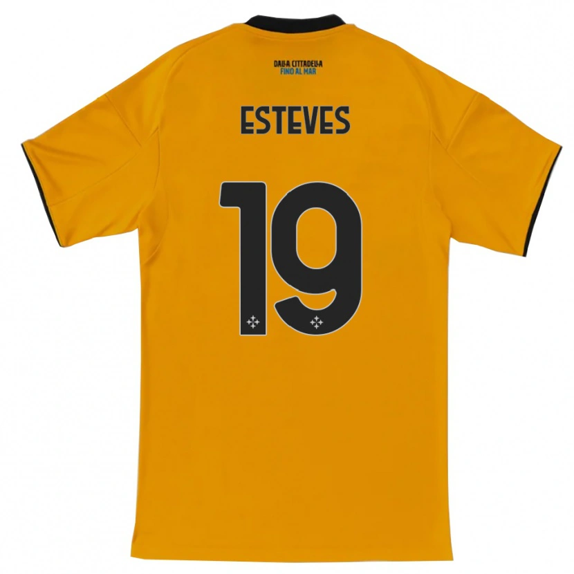 Danxen Damen Tomás Esteves #19 Orange Blau Auswärtstrikot Trikot 2025/26 T-Shirt