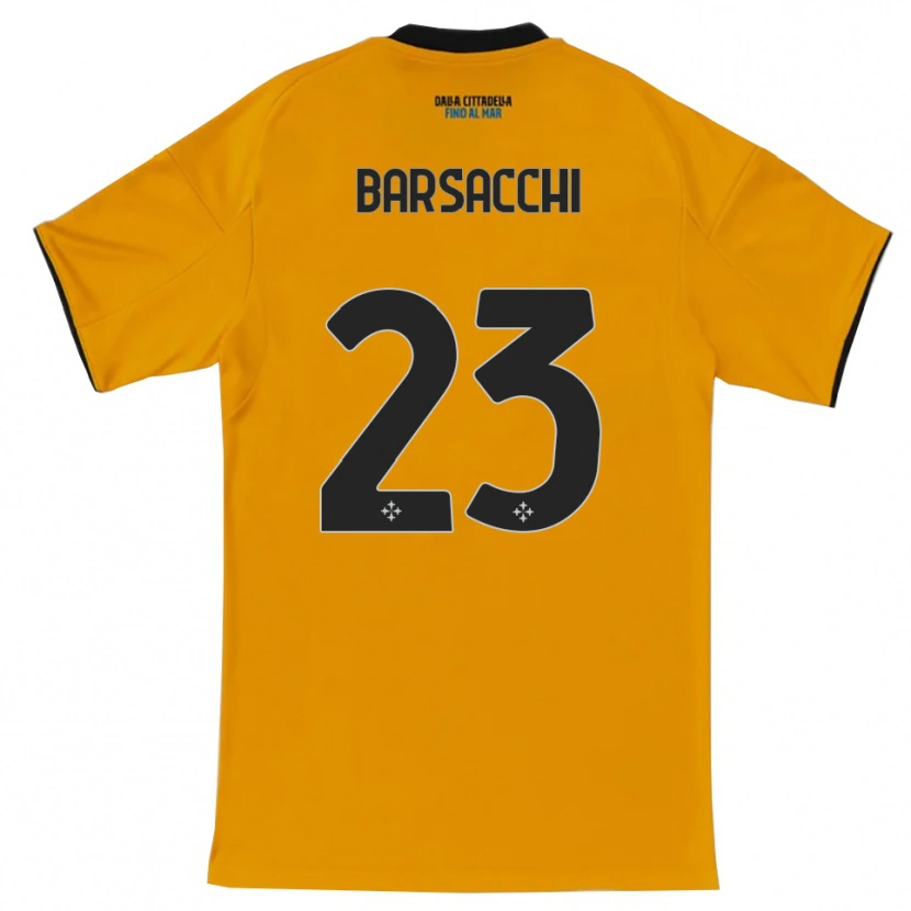 Danxen Damen Cristian Barsacchi #23 Orange Blau Auswärtstrikot Trikot 2025/26 T-Shirt