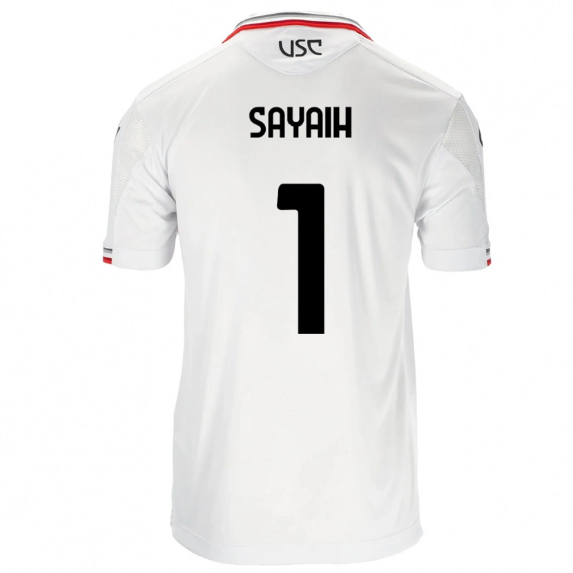 Danxen Damen Ilyas Sayaih #1 Weiß Rot Auswärtstrikot Trikot 2025/26 T-Shirt