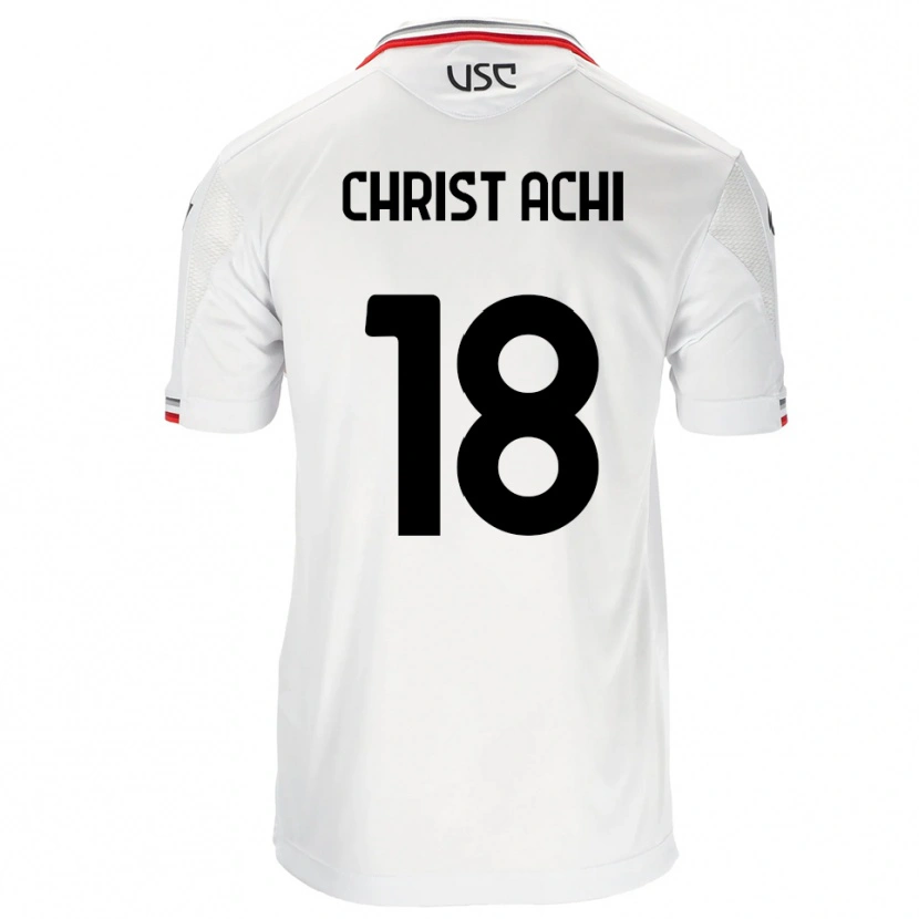 Danxen Damen Ange Christ Achi #18 Weiß Rot Auswärtstrikot Trikot 2025/26 T-Shirt