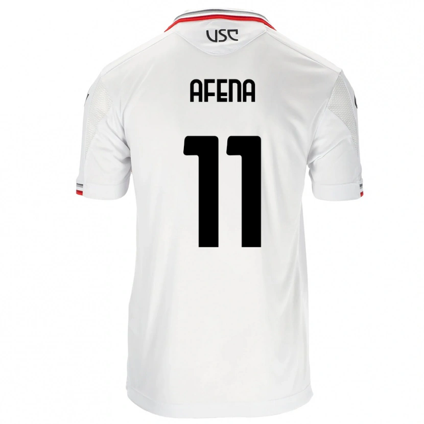 Danxen Damen Felix Afena-Gyan #11 Weiß Rot Auswärtstrikot Trikot 2025/26 T-Shirt