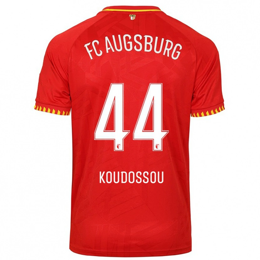 Danxen Damen Henri Koudossou #44 Rot Gelb Auswärtstrikot Trikot 2025/26 T-Shirt