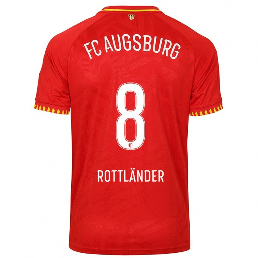 Danxen Damen Amelie Rottländer #8 Rot Gelb Auswärtstrikot Trikot 2025/26 T-Shirt