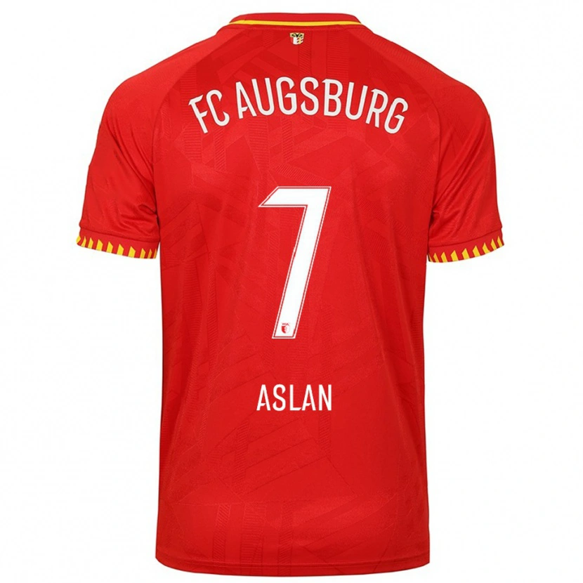 Danxen Damen Berkay Aslan #7 Rot Gelb Auswärtstrikot Trikot 2025/26 T-Shirt