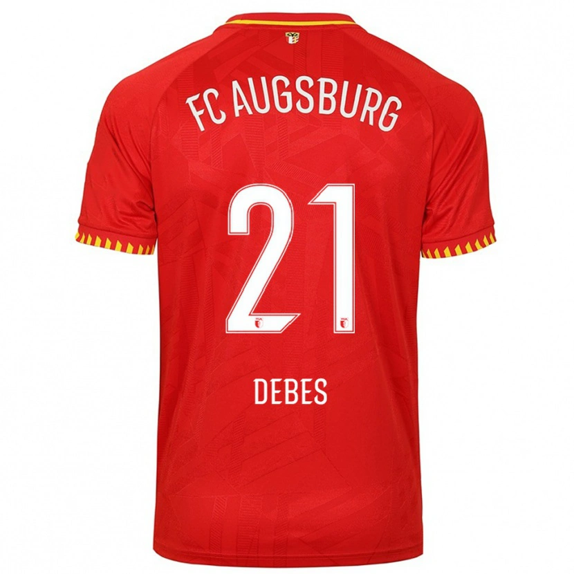Danxen Damen Magdalena Debes #21 Rot Gelb Auswärtstrikot Trikot 2025/26 T-Shirt