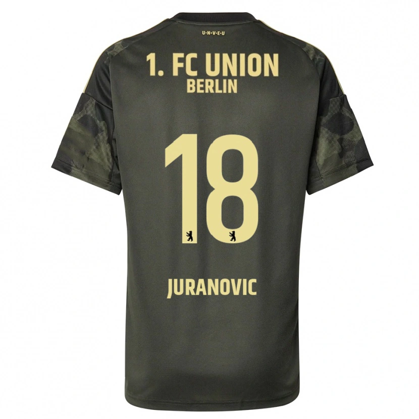 Danxen Damen Josip Juranovic #18 Dunkelgrün Schwarz Auswärtstrikot Trikot 2025/26 T-Shirt