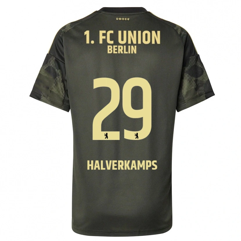 Danxen Damen Antonia Halverkamps #29 Dunkelgrün Schwarz Auswärtstrikot Trikot 2025/26 T-Shirt