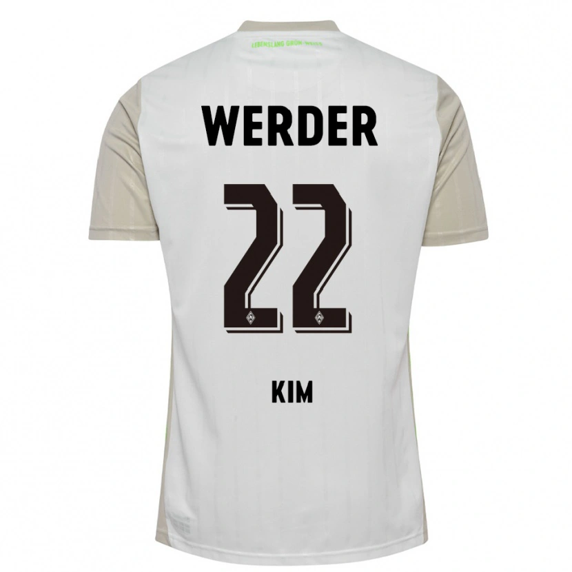 Danxen Damen Min-Je Kim #22 Weiß Schwarz Auswärtstrikot Trikot 2025/26 T-Shirt