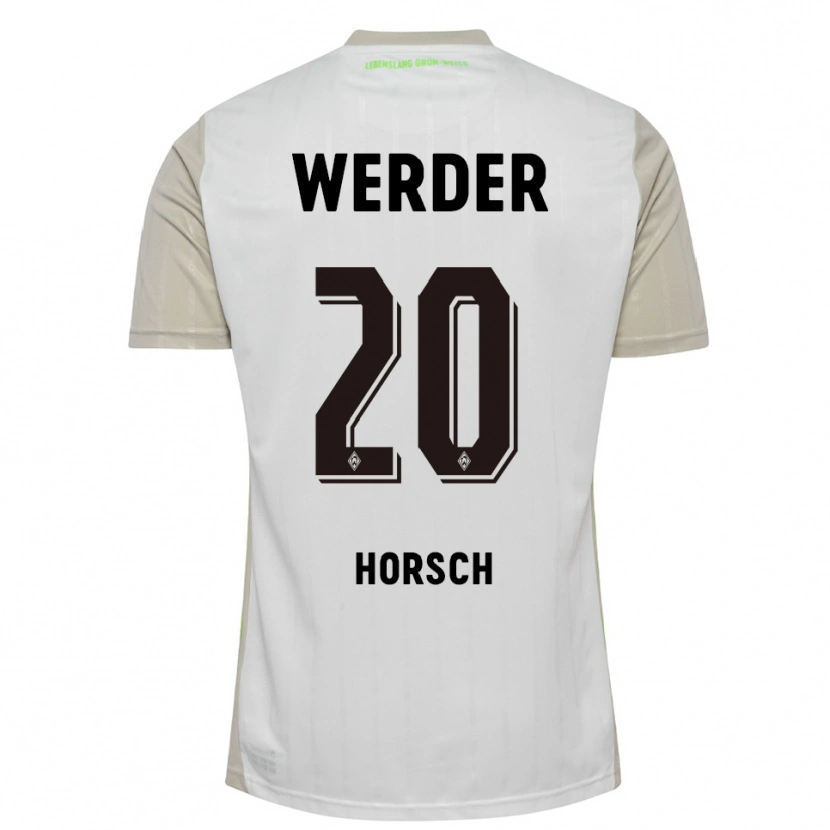 Danxen Damen Jonas Horsch #20 Weiß Schwarz Auswärtstrikot Trikot 2025/26 T-Shirt