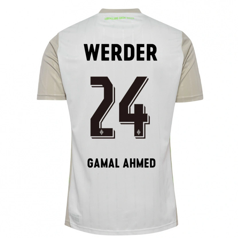 Danxen Damen Adam Gamal Ahmed #24 Weiß Schwarz Auswärtstrikot Trikot 2025/26 T-Shirt