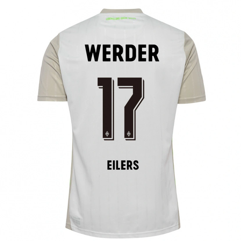 Danxen Damen Jonas Eilers #17 Weiß Schwarz Auswärtstrikot Trikot 2025/26 T-Shirt